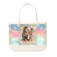 Sac de plage en EVA imperméable avec impression de logo personnalisé, inspiré des histoires bibliques chrétiennes, cadeau religieux pour l'église, sac de shopping pour femmes
