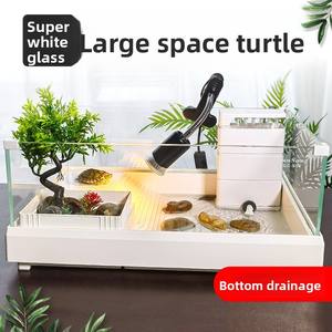 <span class=keywords><strong>Aquarium</strong></span> intelligent moderne pour la reproduction des tortues brésiliennes, grand espace, drainage par le fond, verre blanc - Product Image 1