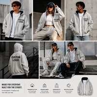 Sweat-shirt à capuche oversize pour homme, couleur unie, 400 grammes, coupe ample décontractée, vente en gros, logo personnalisé