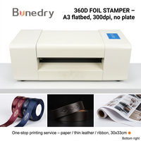 Imprimante numérique de taille A3 Machine d'estampage de feuille 360D entièrement automatique Nouvelle presse à chaud en métal de grande taille d'impression Machine d'estampage à chaud