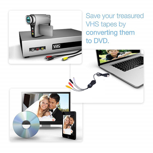 Tarjeta Capturadora de Video USB 2.0 de Alta Calidad, Adaptador AV RCA S-Video a USB, <span class=keywords><strong>Easycap</strong></span> VHS a Digital para Videograbadora, Cámara, PC - Product Image 2