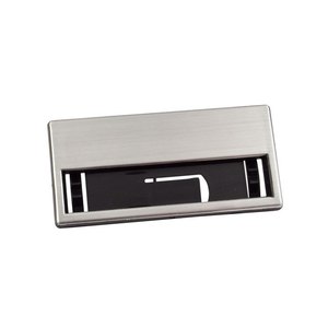 Nome distintivo PIN MM.68X32 Design 3D magnetico di seta rettangolo di plastica quadrato cuore stella Logo stampa decorazioni ricordo 58mm - Product Image 1