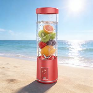 Licuadora Resistente de 400 ml, Libre de BPA, con Alimentación USB/Batería, 6 Cuchillas, a Prueba de Fugas, Modo Turbo, Limpieza con un Clic, Trituradora de Hielo - Product Image 2