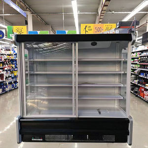 Vitrina Refrigerada Abierta para Supermercado de 1300L, Refrigerador Vertical con Cortina de Aire, 4 Estantes, Enfriamiento por Aire - Product Image 1