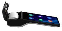 Terminal POS Portátil con Impresora de 58 mm y Escáner de Código de Barras 2D, POS Móvil Android con GMS
