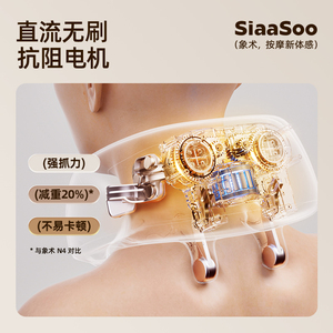 SIAASOO N5 Massagegerät, Massagegerät für die Halswirbelsäule, Schulter- und Nackenmassagegerät mit Heißkompresse, mit Knetfunktion, einfach zu tragen und praktisch - Product Image 4