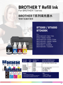 BT5009CMY BT5001CMY <span class=keywords><strong>BTD60BK</strong></span> Trendvision ขวดน้ำที่ใช้รีฟิลหมึกอิงค์เจ็ท Tinta สำหรับ BRO T SERIES หมึกสีย้อม - Product Image 3