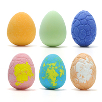 Bombes de bain naturelles pour enfants, œufs de dinosaure avec petits jouets surprise à l'intérieur, bombes de bain amusantes pour bébé