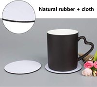 Dessous de verre de tapis de voiture blanc moins cher pour les sous-verres de voiture de sublimation en néoprène vierge