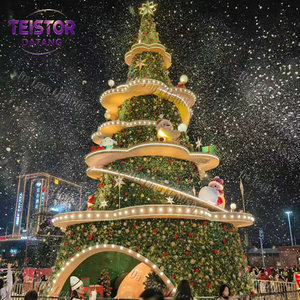 Sapin de Noël géant commercial personnalisé avec lumières LED pour la décoration des centres commerciaux pendant les fêtes - Product Image 4