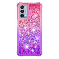 Coque de téléphone Quicksand à paillettes liquides anti-chute à quatre coins pour Oneplus Nord N200 5G N300 5G