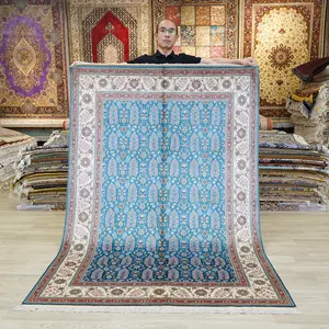 4.5x6.5ft Oushak Turkish Rug Persian Pakistan Nepal Wool Moroccan Handmade Blanket Luxury Silk Carpet