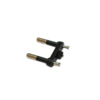 Prise de courant à 2 pôles de haute sécurité, norme européenne, avec broches gainées / Composant de prise EU pour CEE 7/16 Europlug