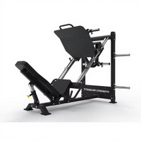 Machine de Presse à Cuisses à 45 Degrés Compacte en Titane pour Exercice de Musculation des Jambes, des Mollets et des Épaules