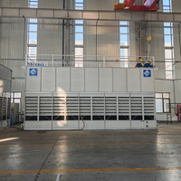 Systèmes de réfrigération industriels à condenseur évaporatif haute efficacité compatibles avec l'ammoniac R717, ventilateur axial en acier inoxydable