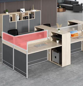 Estación de trabajo de <span class=keywords><strong>escritorio</strong></span> de oficina Meizhige <span class=keywords><strong>dos</strong></span> <span class=keywords><strong>personas</strong></span> estación de trabajo de 6 plazas <span class=keywords><strong>escritorio</strong></span> modular <span class=keywords><strong>en</strong></span> forma de <span class=keywords><strong>L</strong></span> - Product Image 6