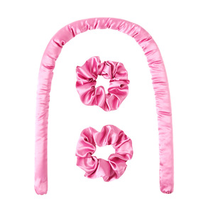 Diadema de satén en forma de U con juego de scrunchies para protección del cabello y uso diario - Product Image 2