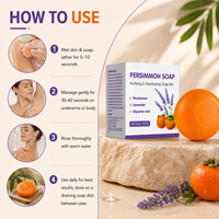 Savon Purifiant & Désodorisant au Kaki – Élimine les Odeurs Corporelles et la Mauvaise Odeur de Vieil Âge (Nonéral)
