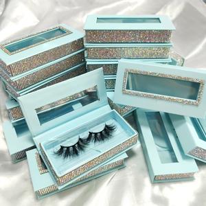 थोक कस्टम स्फटिक बरौनी बॉक्स नई डिजाइन त्योहार Bling Bling पार्टी बरौनी पैकेजिंग बॉक्स - Product Image 5