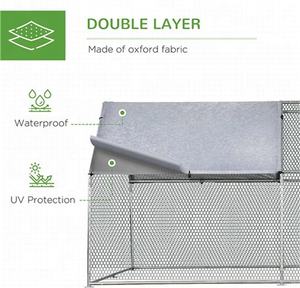 Grande Metal Galinha Casa À Prova de Vento Walk-In Poultry Gaiola Galvanizada Malha Ecológica Produção De Fábrica Jardim Estufas - Product Image 4