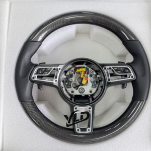 Volant en fibre de carbone d'usine d'origine YLD pour la <span class=keywords><strong>nouvelle</strong></span> <span class=keywords><strong>Porsche</strong></span> <span class=keywords><strong>Cayenne</strong></span> Hybrid, pour <span class=keywords><strong>Porsche</strong></span> 718 911 991 997 970 Cayman - Product Image 2