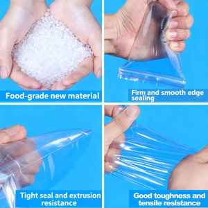 Food Grade <b>Plastic</b> Zipper <b>Bags</b> for Picnic Camping Custom Sizes Heat Resistant Moisture-Proof PE Material for Baby Food <b>Storage</b> - Product Image 6