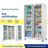 Réfrigérateur vertical commercial certifié GSP pour pharmacie, stockage de médicaments occidentaux, armoire de conservation des produits frais