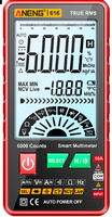 Untuk Multimeter Portabel Mini 616 Layar Besar Lampu Latar Digital Cerdas 6000 Hitungan (0,01%+1) Akurasi 600V/10A AC/DC