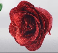24 pièces par sac, roses artificielles en cristal modernes, tiges de roses scintillantes, bouquets DIY, centres de table, fleurs artificielles pour mariage et fête