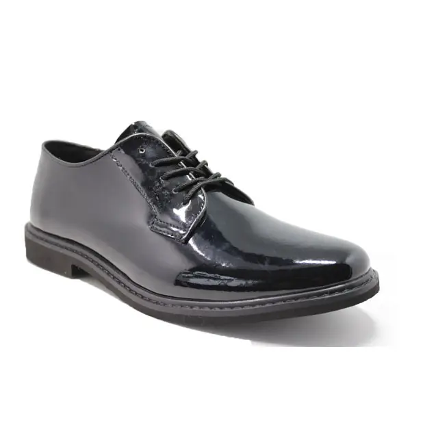 4 inches officer smooth leather shoes patent leather men formal oxfords shoes with cheap price