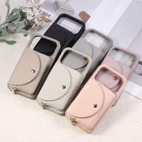 Étui portefeuille antichoc en cuir PU pour 18 Pro Max/17 Pro Max 16 15 Plus avec porte-cartes et protection de l'appareil photo