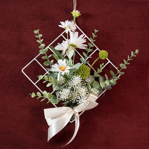 CF01069 Kunstmatige Chrysant Doorn Bal Kant Bloem Muur Opknoping Nieuwe Ontwerp Bloem Muur Achtergrond - Product Image 4