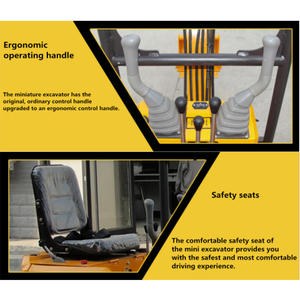 Strhinoceros mini escavadeira barata, mini escavadeira máquina de escavadeira 0.8 ton, garimpeiro, fábrica xiniu ce whovenda, preço - Product Image 5