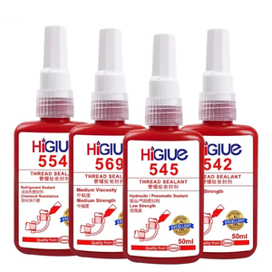 Adhésif anaérobie 554 rouge, scellant de filetage résistant aux solvants, pour applications à haute température <span class=keywords><strong>et</strong></span> conduites chimiques - Product Image 2