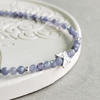 4mm Facettes Brésil Amazonite Aigue-Marine Apatite Pierre de Soleil Lapis Pierre de Lune Perle Naturelle Fait Main Vintage Or 18K Cadeau