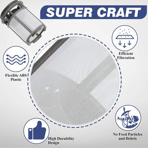 Adaptateur de filtre de pompe pour lave-vaisselle, pour Whirlpool Kenmore W10872845, séparation tubulaire de l'huile et de l'eau, en plastique - Product Image 2