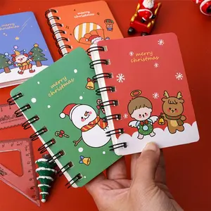 Mini Christmas Notebooks Lined Small Notepads Christmas Party Favor for Student Kid Girl and Boy Writing Journaling