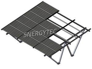 Système de carport <span class=keywords><strong>solaire</strong></span> en alliage d'aluminium anodisé étanche avec panneaux photovoltaïques certifiés CE, garantie 10 ans, fondation en <span class=keywords><strong>béton</strong></span> pour - Product Image 4