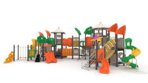 Kaiqi alta calidad gran tamaño al aire libre parque comercial productos de seguridad en el parque escolar para niños con tobogán y <span class=keywords><strong>Climer</strong></span> - Product Image 3