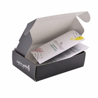 Boîte d'expédition en carton ondulé personnalisée pour vernis à ongles, avec insert pour flacon de cosmétique ou de soin de la peau