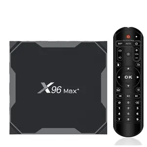 D'origine X96 MAX plus 2 version Boîte de TÉLÉVISION 4GB 64GB Android 9.0 Amlogic S905X3 Double Wifi lecteur multimédia x96 max plus2 4 + 32 go boîte de télévision