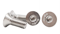 Baja nirkarat DIN7991 M2 M2.5 M3 M4 M5 M6 M8 M10 CSK kepala baut Hex soket kepala datar sekrup COUNTERSUNK
