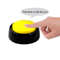 Reloj parlante personalizado barato de fábrica para ciegos, ancianos, regalos de abuelo, reloj con botón parlante en inglés