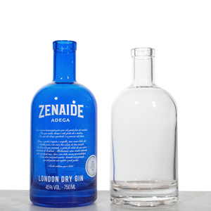 <span class=keywords><strong>Botella</strong></span> <span class=keywords><strong>de</strong></span> Vidrio Redonda Personalizada <span class=keywords><strong>de</strong></span> 700ml 750ml Color <span class=keywords><strong>Azul</strong></span>, <span class=keywords><strong>Botella</strong></span> <span class=keywords><strong>de</strong></span> Vidrio Personalizada para Vodka, Ginebra, Tequila y <span class=keywords><strong>Whisky</strong></span> con Corcho en Venta - Product Image 2