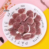 Bonbons gélifiés acidulés Lechao en forme de tranches de pastèque, d'orange et de raisin, enrobés de sucre, bonbons aux fruits Halal en vrac