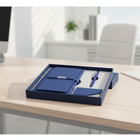 Coffret cadeau d'entreprise souvenir personnalisé paquet de boîte de cahier A5 avec stylo ensemble de porte-cartes de nom de journal d'affaires événement promotionnel