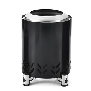 Poêle à bois de camping KZ-X180 en acier inoxydable, portable, pour le chauffage et la cuisson - Product Image 1