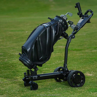 Chariot de golf électrique télécommandé avec 45 trous, nouveau design, pliable, fonction Follow Me, chariot de golf à batterie 45 trous