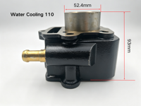 Bloc-cylindre refroidi par eau 110cc noir de remplacement pour C110 Clone Zongshen Lifan 110cc ATV Moto
