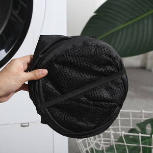 Collapsible Mesh Laundry <b>Basket</b> <b>Large</b> Rectangle Portable Clothes <b>Storage</b> Organizer for Bathroom Home Use - Product Image 4